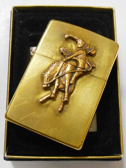 画像: ★Marlboro！マールボロ USA  ブロンコ！ロディオ １９９３年１２月製 真鍮 SOLID BRASS  ★USED ZIPPO！