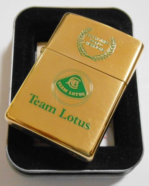 画像: ☆チーム・ロータス！Team Lotus １９９９年４月 真鍮ケース Solid Brass Zippo！未使用品