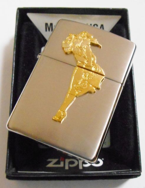 画像: ☆WINDY！ウィンディ 全身ゴールドメタル パラジウム加工 ２００１年１月  ZIPPO！未使用品