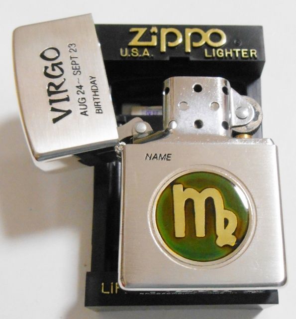 画像: ☆おとめ座！限定 VIRGO 温度で色が変わる・・シンボルマーク！１９９７年 ZIPPO！未使用品