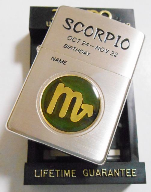 画像: ☆さそり座！限定 SCORPIO 温度で色が変わる・・シンボルマーク！１９９７年 ZIPPO！未使用品