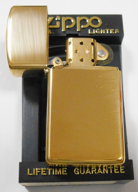 画像: ☆１９９１年製 スリム 真鍮無垢！１９３２－１９９１ HP Solid Brass Slim Zippo 未使用品