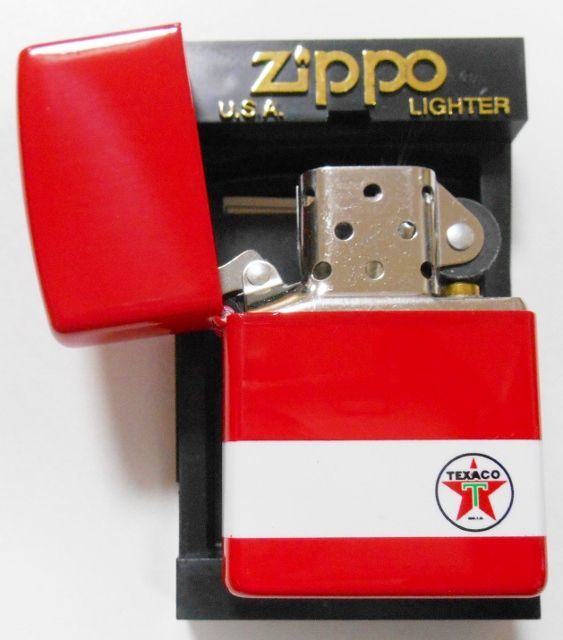 画像: ☆ＴＥＸＡＣＯ！テキサコ石油 ２００１年 色鮮やかな・・全面REDカラー ＺＩＰＰＯ！新品