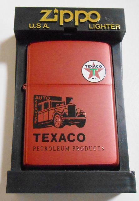 画像1: ☆ＴＥＸＡＣＯ！テキサコ石油 ２００１年 渋い・・全面赤銅カラー ＺＩＰＰＯ！新品