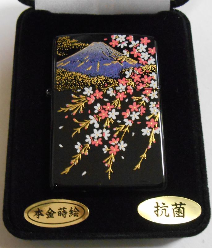 画像: ☆豪華 富士桜！伝統工芸 本金蒔絵 漆塗り ２０２０年発売 ＺＩＰＰＯ！新品未使用品