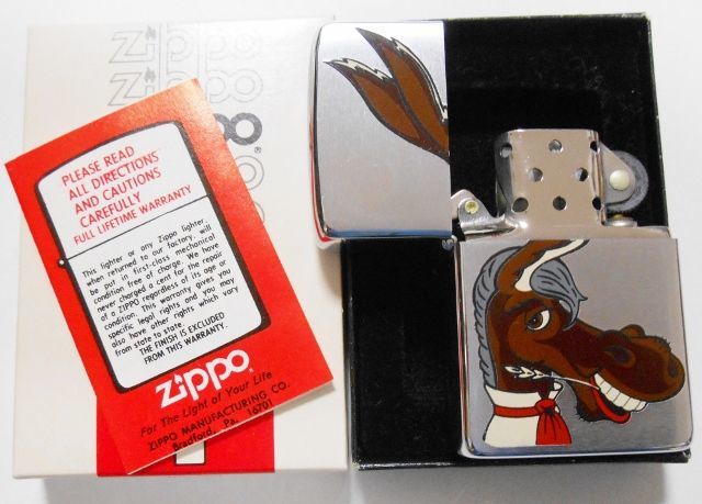 画像: ☆名品！１９７９年製 VINTAGE １９８０年米国大統領選 民主党 ロバの・・ドンキー ♯２００ ZIPPO！未使用品