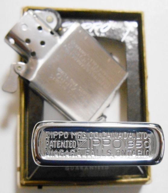 画像: ☆カナダ工場 １９５０ VINTAGE PATENTED ZIPPO １９５０ NIAGARA FALLS ZIPPO！未使用美品C