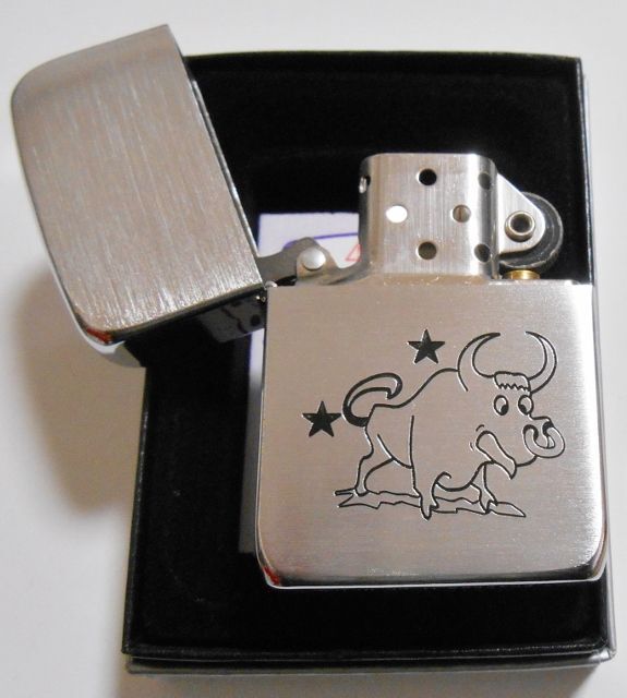 画像: ★牛 １９４１ レプリカ！ブル＆スターズ 復刻オールドデザイン ２００４年 ＺＩＰＰＯ！新品