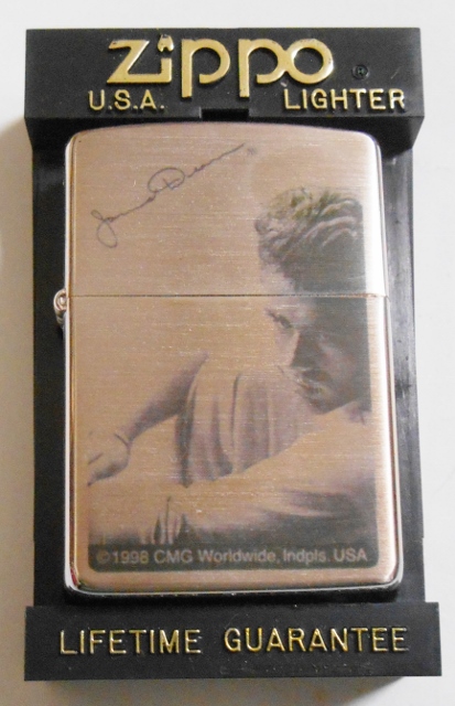 画像: ★価格シール跡あり。ジェームス・ディーン！JAMES DEAN １９９８年３月 銀加工 ZIPPO！展示品