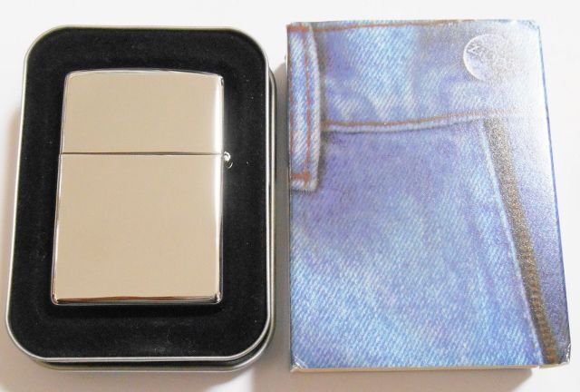 画像: ☆お洒落な ジーンズ柄！DENIM WATCH POCKET １９９７年８月 USA ZIPPO！新品