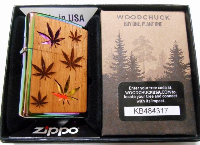 画像: ☆WOODCHUCK 両面マホガニー天然木 Multi Color 2019 Zippo！新品