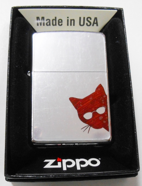 画像1: 😹猫！ブラウンCAT！Polycarbnate Mirror 手塗り彩色 ２０２０年 ZIPPO！新品