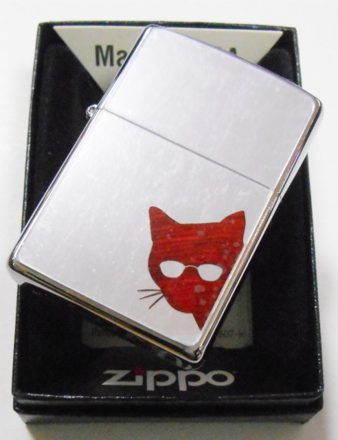 画像: 😹猫！ブラウンCAT！Polycarbnate Mirror 手塗り彩色 ２０２０年 ZIPPO！新品