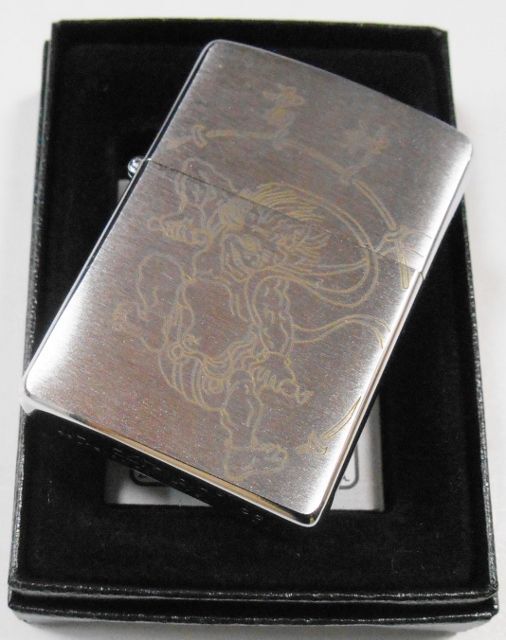 画像: ☆雷神！人気の・・雷神 繊細な・・レーザー彫刻 ２００６年 ＃２００ ZIPPO！新品