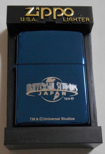 画像1: ☆UNIVERSAL STUDIO JAPAN！ブルーチタン ２００１年 ZIPPO！新品