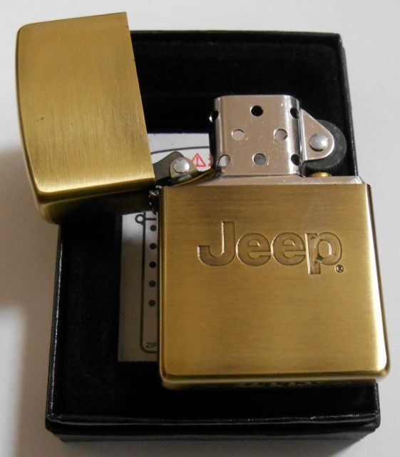 画像: ☆Jeep！人気の・・ジープ 渋い色合いの・・真鍮古美 ２００６年 ZIPPO！新品