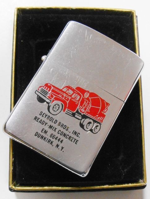 画像: ★１９５９年 VINTAGE ADVERTSING コンクリートミキサー車 Used Zippo！