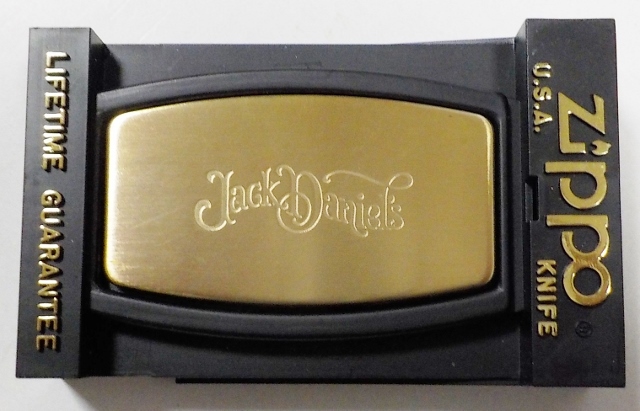 画像: ☆１９９０年代 Zippo/Jack Daniel’s ジャック・ダニエル マネークリップ（ナイフ・ヤスリ付）未使用品！