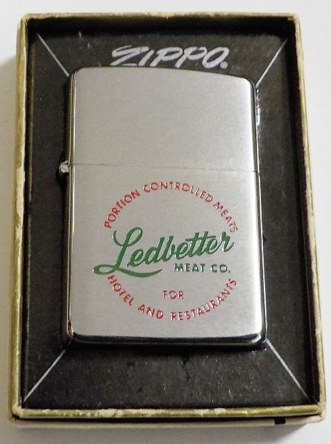 画像1: ☆１９６４年 VINTAGE ADVERTSING-COMPANY MEAT 企業モノ ZIPPO！未使用品