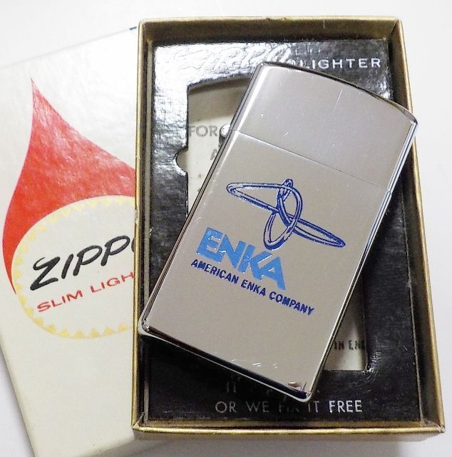 画像: ☆１９７４年 VINTAGE スリム 企業物 ＃１６１０ Mint in Box Slim Zippo！未使用品