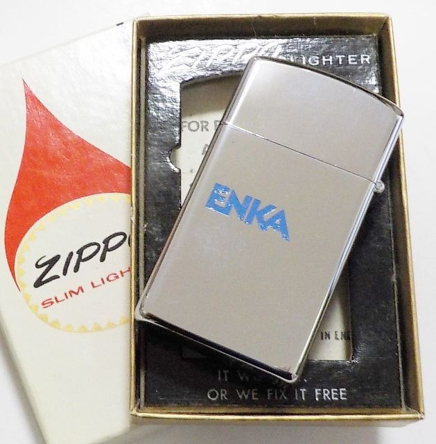 画像: ☆１９７４年 VINTAGE スリム 企業物 ＃１６１０ Mint in Box Slim Zippo！未使用品