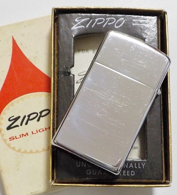 画像: ☆１９６８年 VINTAGE スリム 企業物 ＃１６１０ Mint in Box Slim Zippo！未使用品