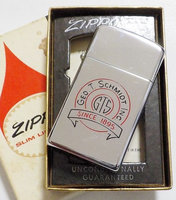 ☆１９６４年 VINTAGE スリム 企業物 ＃１６１０ Slim Zippo！未