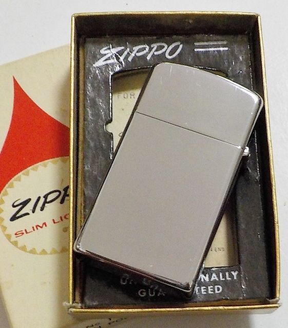 画像: ☆１９６４年 VINTAGE スリム 企業物 ＃１６１０ Mint in Box Slim Zippo！未使用品A