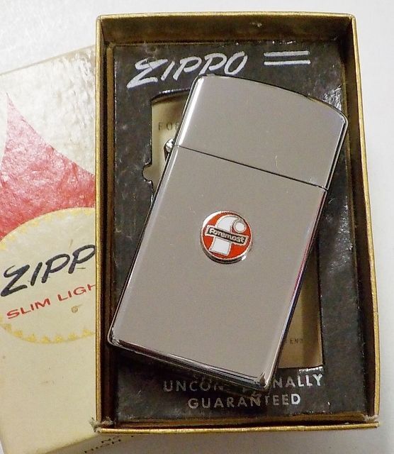 画像: ☆１９６４年 VINTAGE スリム 企業物 ＃１６１０ Mint in Box Slim Zippo！未使用品A