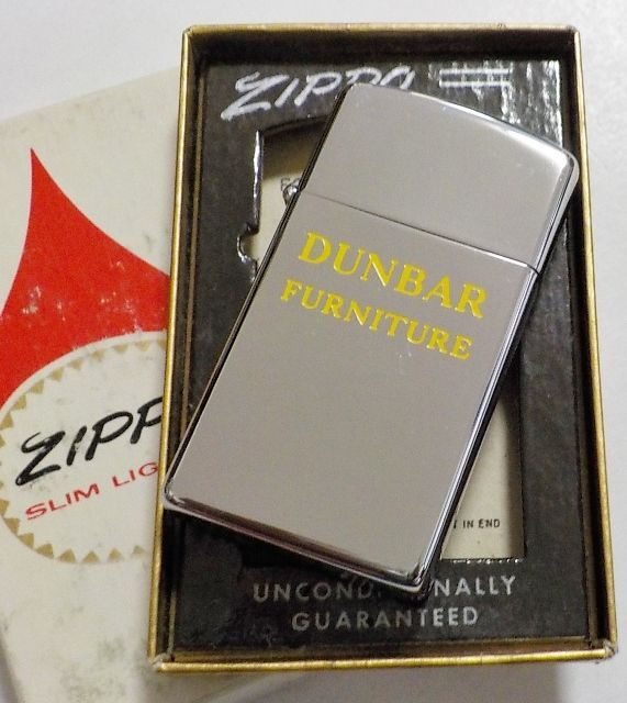 画像: ☆１９６２年 VINTAGE スリム 企業物 ＃１６１０ Mint in Box Slim Zippo！未使用品B