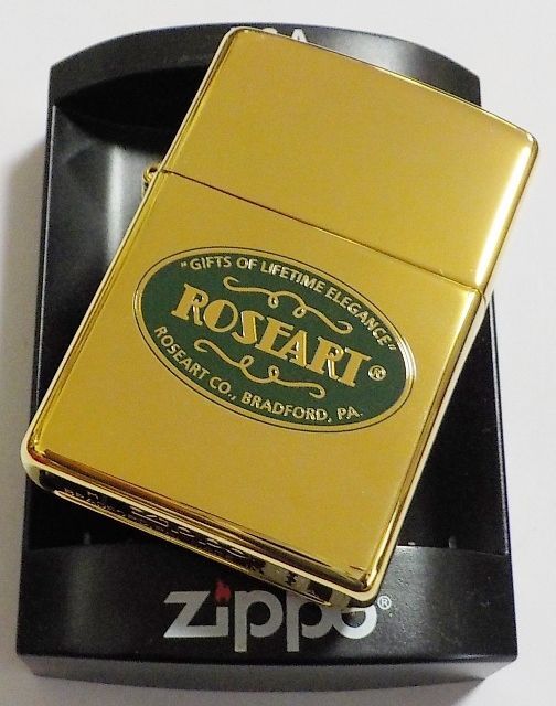 画像: ☆ROSEART VINTAGE LOGO 限定５０個 ２００５年 Gold Plate #250G ZIPPO！新品