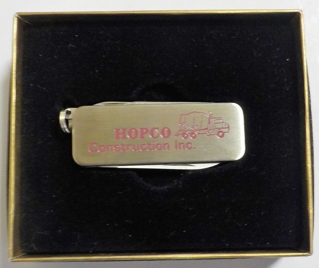 画像: ☆ZIPPO社 ポケットナイフ！USA企業 HOPCO コンクリート会社１９９０年代ノベルティ！未使用品