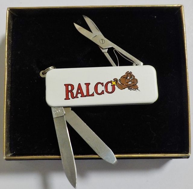 画像: ☆ZIPPO社 ポケットナイフ！USA企業 RALCO 両面ホワイト１９９０年代ノベルティ！未使用品