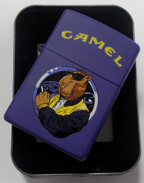 画像: ☆キャメル！CAMEL SMOKING JOE！１９９０年６月 パープル ZIPPO！未使用品