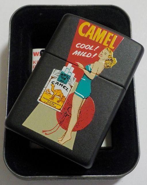 画像: ☆キャメル！CAMEL COOL！MILD！ 美女 １９９７年７月 BLACK ZIPPO！新品