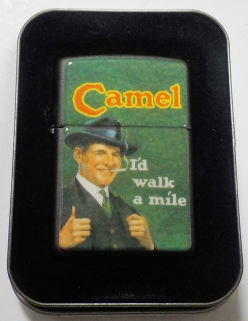 画像1: ☆CAMEL！キャメル   I'd walk a mile １９９６年９月  ブラック  ZIPPO！未使用品 