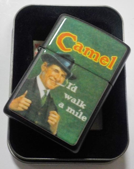 画像: ☆CAMEL！キャメル   I'd walk a mile １９９６年９月  ブラック  ZIPPO！未使用品 