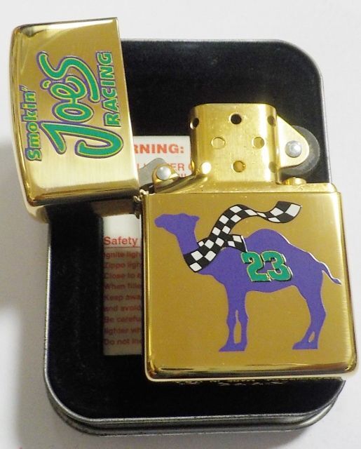 画像: ☆キャメル！CAMEL Smokin’ Joe's RACING １９９５年１２月 真鍮BRASS  ZIPPO！未使用品