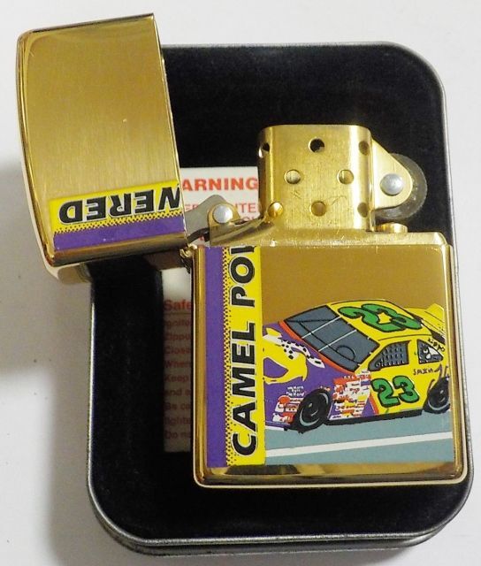 画像: ☆キャメル！CAMEL RACING CAR POWERED １９９６年１１月 真鍮BRASS  ZIPPO！未使用品