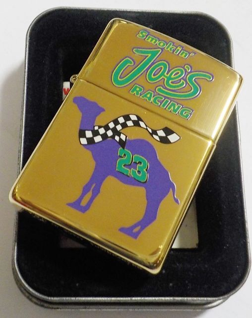 画像: ☆キャメル！CAMEL Smokin’ Joe's RACING １９９５年１２月 真鍮BRASS  ZIPPO！未使用品