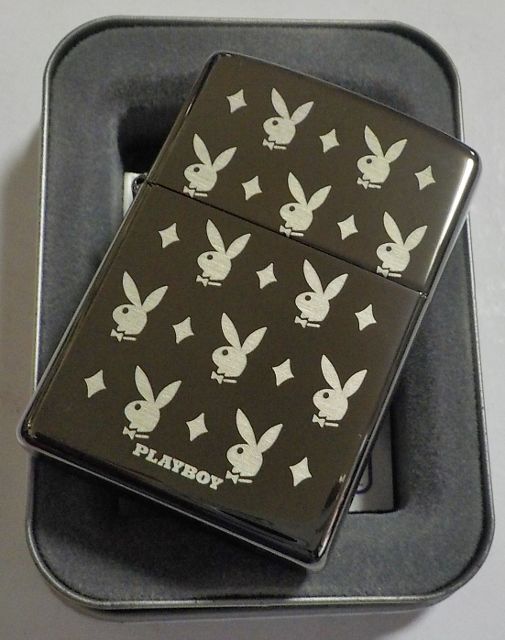 画像: ★PLAY BOY！プレイボーイ １２BUNNY ２００５年 ブラックアイス  ZIPPO！新品