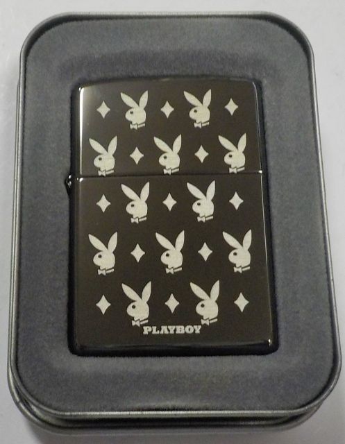 画像: ★PLAY BOY！プレイボーイ １２BUNNY ２００５年 ブラックアイス  ZIPPO！新品