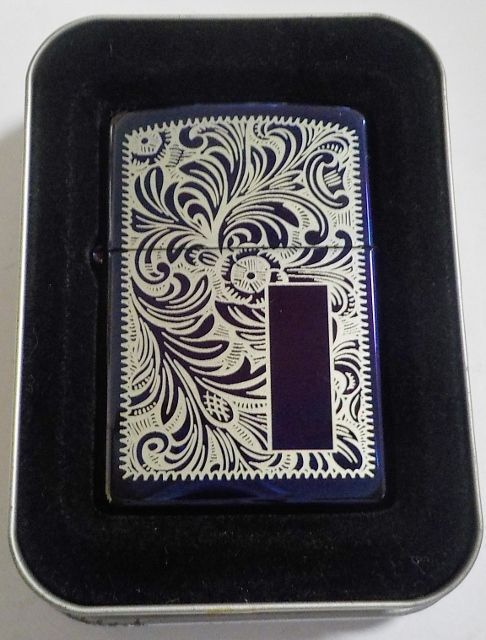 画像1: ★廃番カラー！MOOD INDIGO　インディゴ・ブルー　ベネチアンデザイン２００３年１０月 ZIPPO！新品A