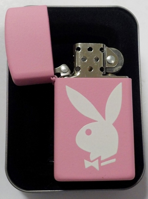 画像: ☆PLAY BOY！可愛い・・ピンク スリム！ラビットへッド １９９３年３月 SLIM ZIPPO！未使用品