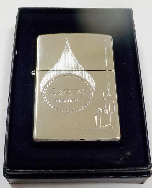 画像: ★ジッポーオールドＢＯＸ柄 繊細な彫刻 銀加工 ２００５年７月 ZIPPO！新品Ｂ 