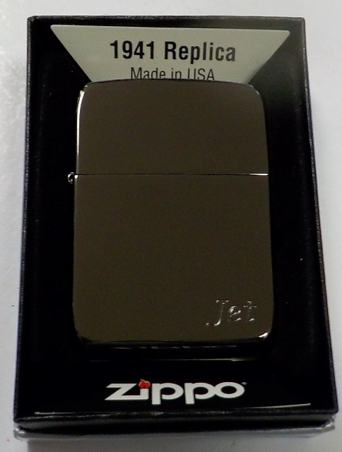 画像1: ★１９４１ 黒！Jet ジェッツ ブラックチタン！インサイドは・・GOLD！鏡面 ２０１５年１月 ZIPPO！新品