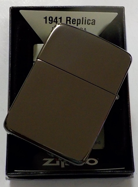 画像: ★１９４１ 黒！Jet ジェッツ ブラックチタン！インサイドは・・GOLD！鏡面 ２０１５年１月 ZIPPO！新品