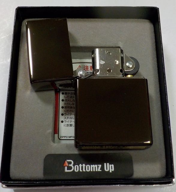 画像: ☆Bottomz Up！ボトムズ・アップ ★ブラックチタン＆上下ゴールド ２００８年４月 ZIPPO！新品