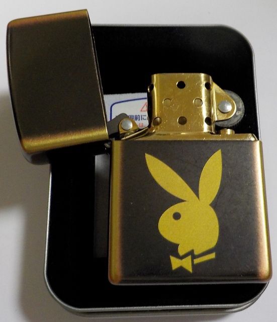 画像: ★PLAY BOY！プレイボーイ★コーヒーカラーの・・モカラテ ２００５年 ZIPPO！新品B