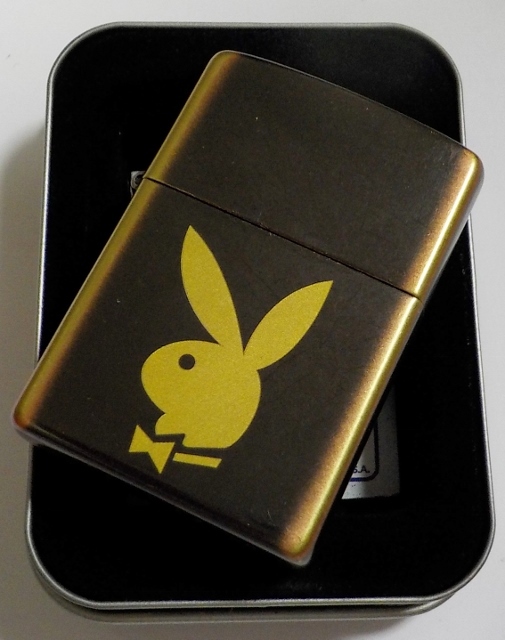 画像: ★PLAY BOY！プレイボーイ★コーヒーカラーの・・モカラテ ２００５年 ZIPPO！新品B